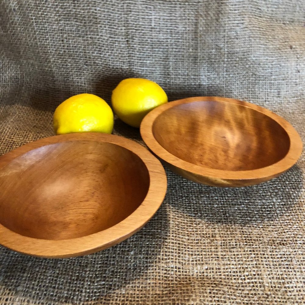 Two Baribocraft Wood Bowls Vintage